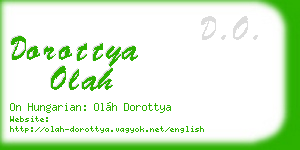dorottya olah business card